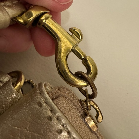 Coach Metallic Gold Wristlet - Picture 8 of 10